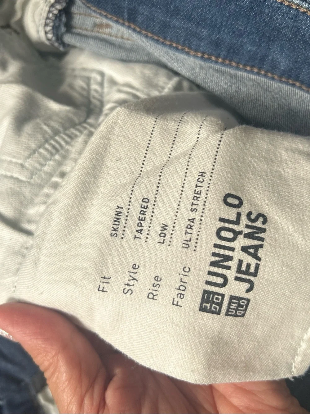 Uniqlo Men's Indigo Skinny Tapered Jeans Sz 33 x 34